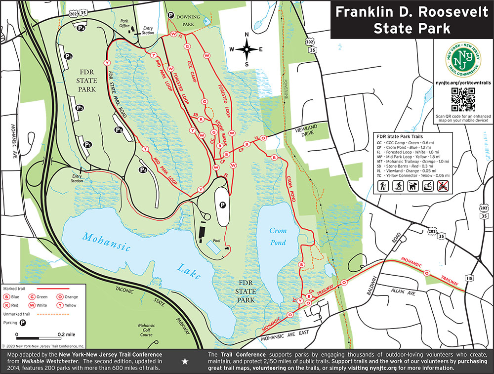 Franklin D. Roosevelt State Park Map