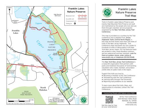Franklin Lakes Nature Preserve Map