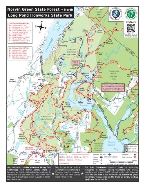 Long Pond Ironworks State Park Map