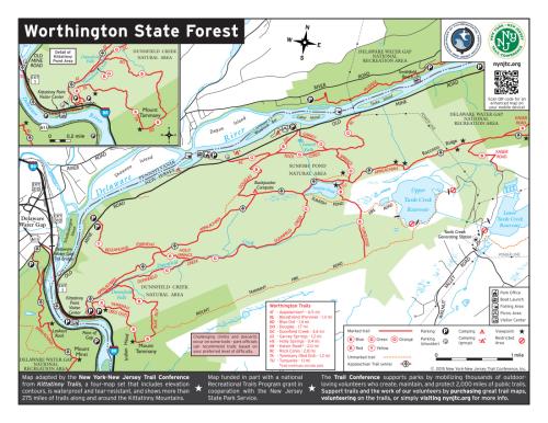 Worthington State Forest Map