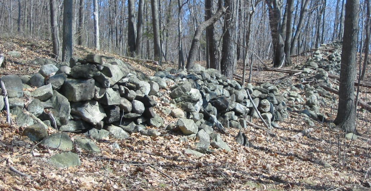 Stone wall along Hudson Highlands Gateway Park Loop - Photo: Daniel Chazin