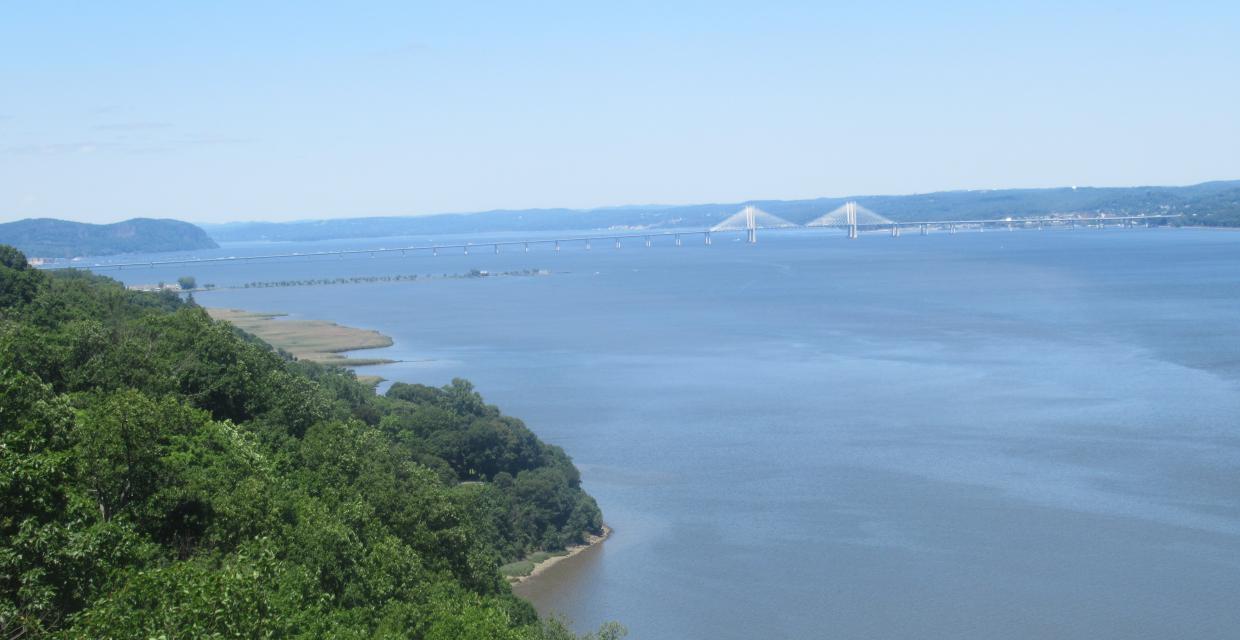Hook Mountain and the Tappan Zee Bridge from High Gutter Point - Photo by Daniel Chazin