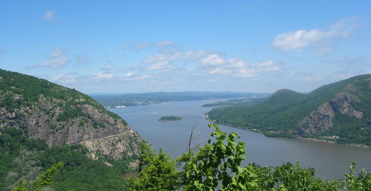 Storm King Mountain and the Hudson River from Crows Nest Mountain - Photo by Daniel Chazin