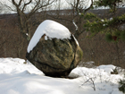 Balanced Rock in winter. Photo by Daniel Chazin.